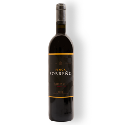 Bouteille de Finca Sobreño Reserva Toro, un vin rouge de la région de Toro, Espagne.